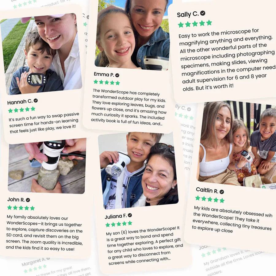 ExploreBuddy™ Kids Digital Microscope — 1000× Zoom | Screen, Photos & Videos