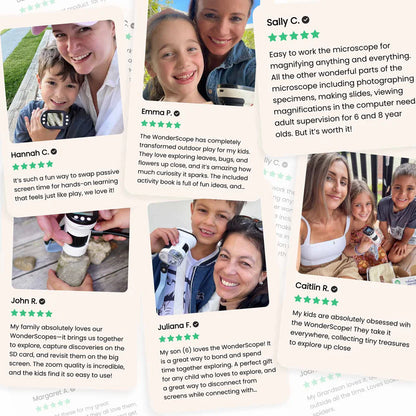 ExploreBuddy™ Kids Digital Microscope — 1000× Zoom | Screen, Photos & Videos