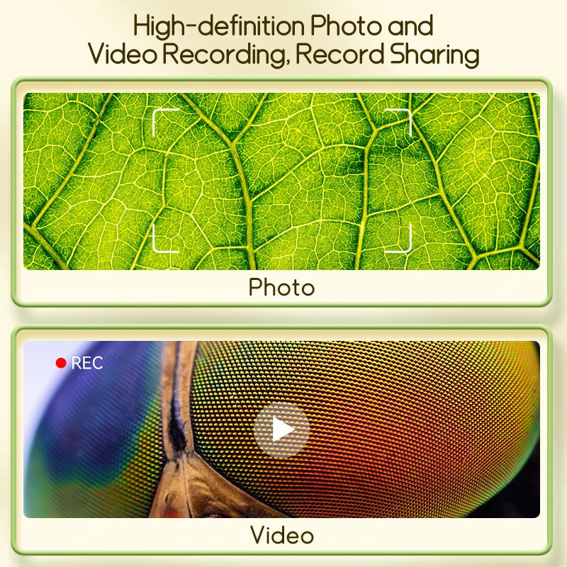 ExploreBuddy™ Kids Digital Microscope — 1000× Zoom | Screen, Photos & Videos